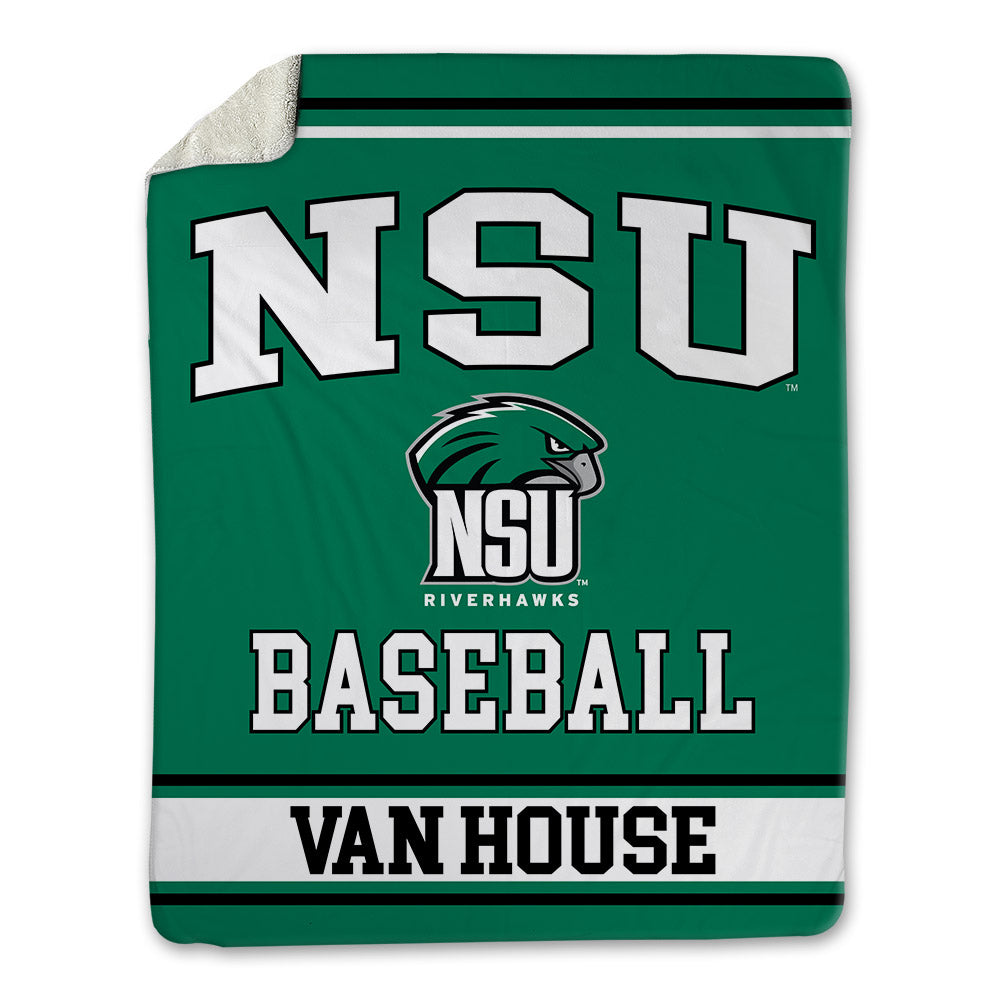 Northeastern State - NCAA Baseball : Preston Van House - Blanket-0