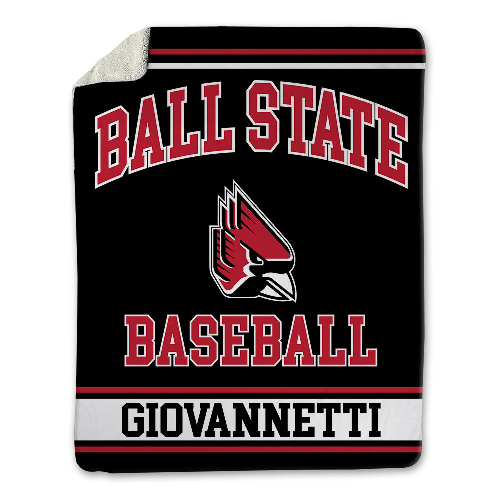 Ball State - NCAA Baseball : Ben Giovannetti - Blanket-0