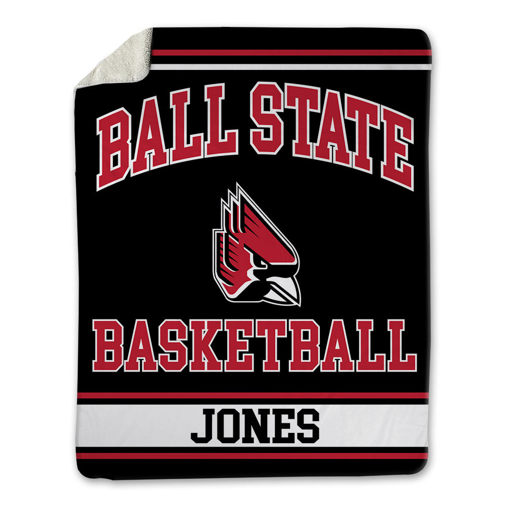 Ball State - NCAA Men's Basketball : Mason Jones - Blanket-0