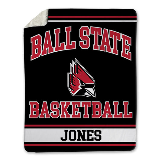 Ball State - NCAA Men's Basketball : Mason Jones - Blanket-0