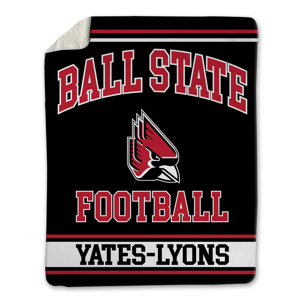 Ball State - NCAA Football : Gavin Yates-Lyons - Blanket-0