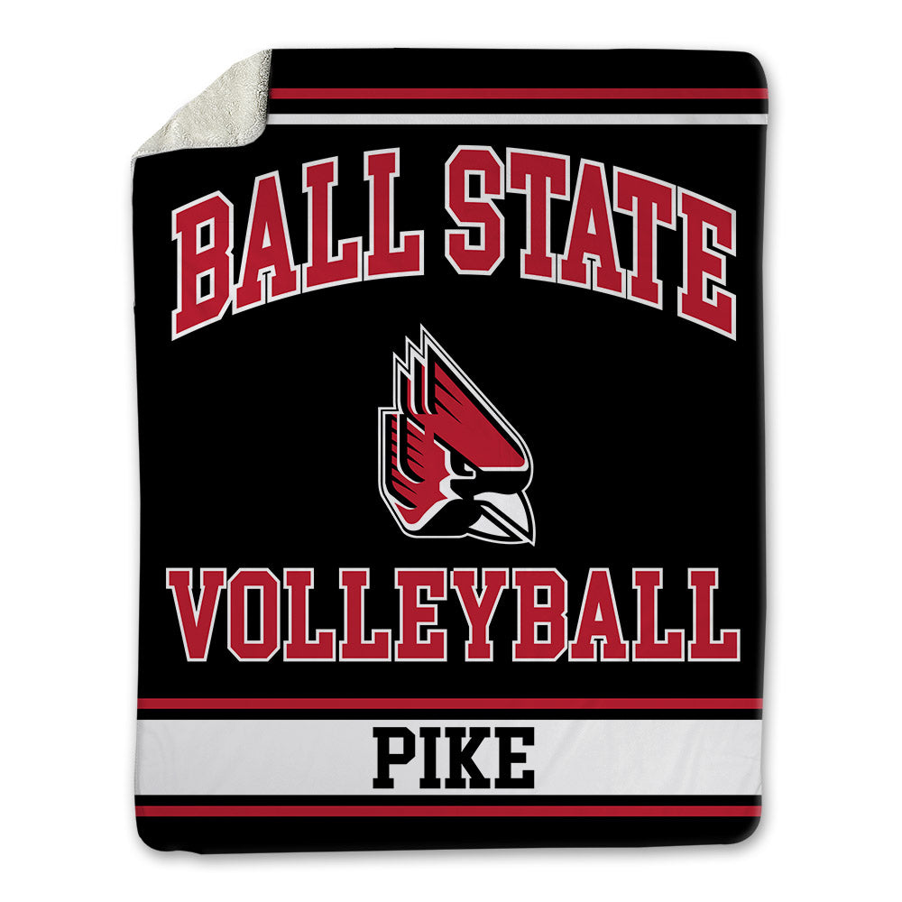 Ball State - NCAA Women's Volleyball : Leah Pike - Blanket-0