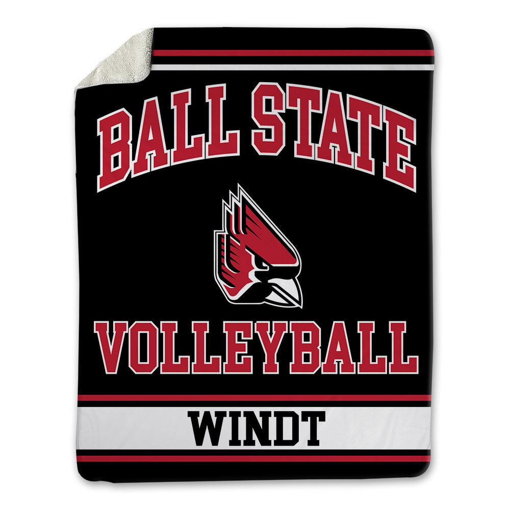 Ball State - NCAA Men's Volleyball : Tyler Windt - Blanket-0