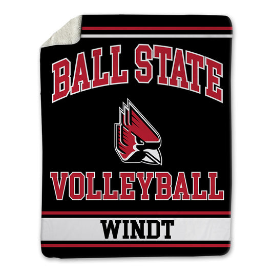 Ball State - NCAA Men's Volleyball : Tyler Windt - Blanket-0