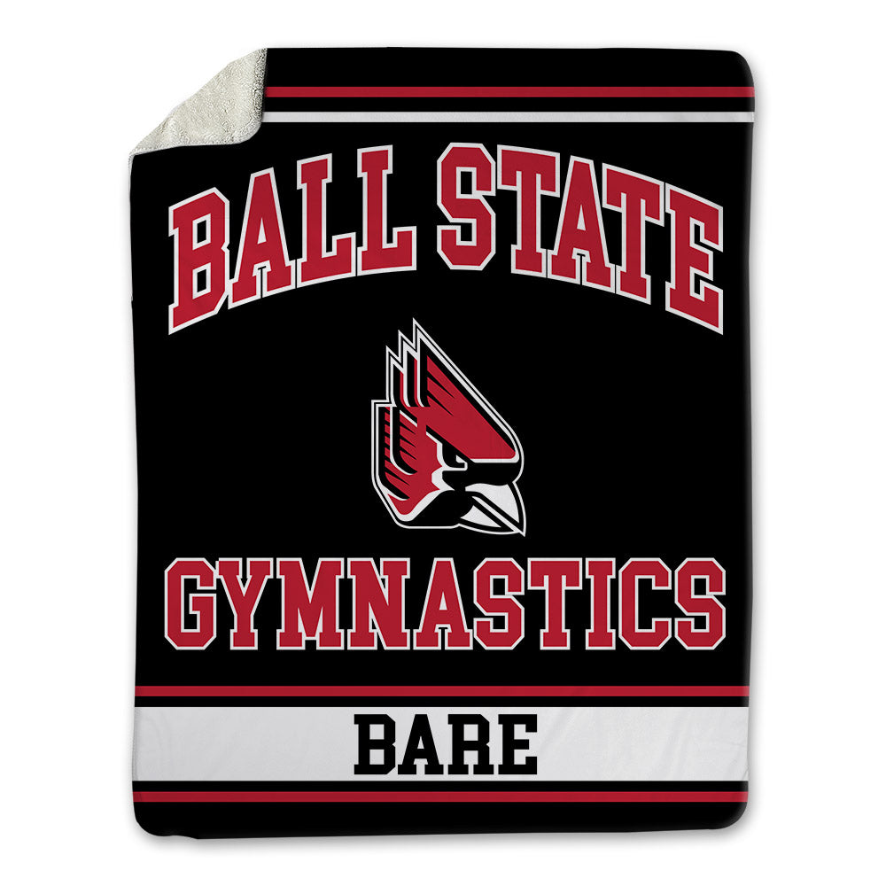 Ball State - NCAA Women's Gymnastics : Kinlee Bare - Blanket-0