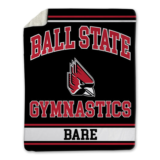 Ball State - NCAA Women's Gymnastics : Kinlee Bare - Blanket-0