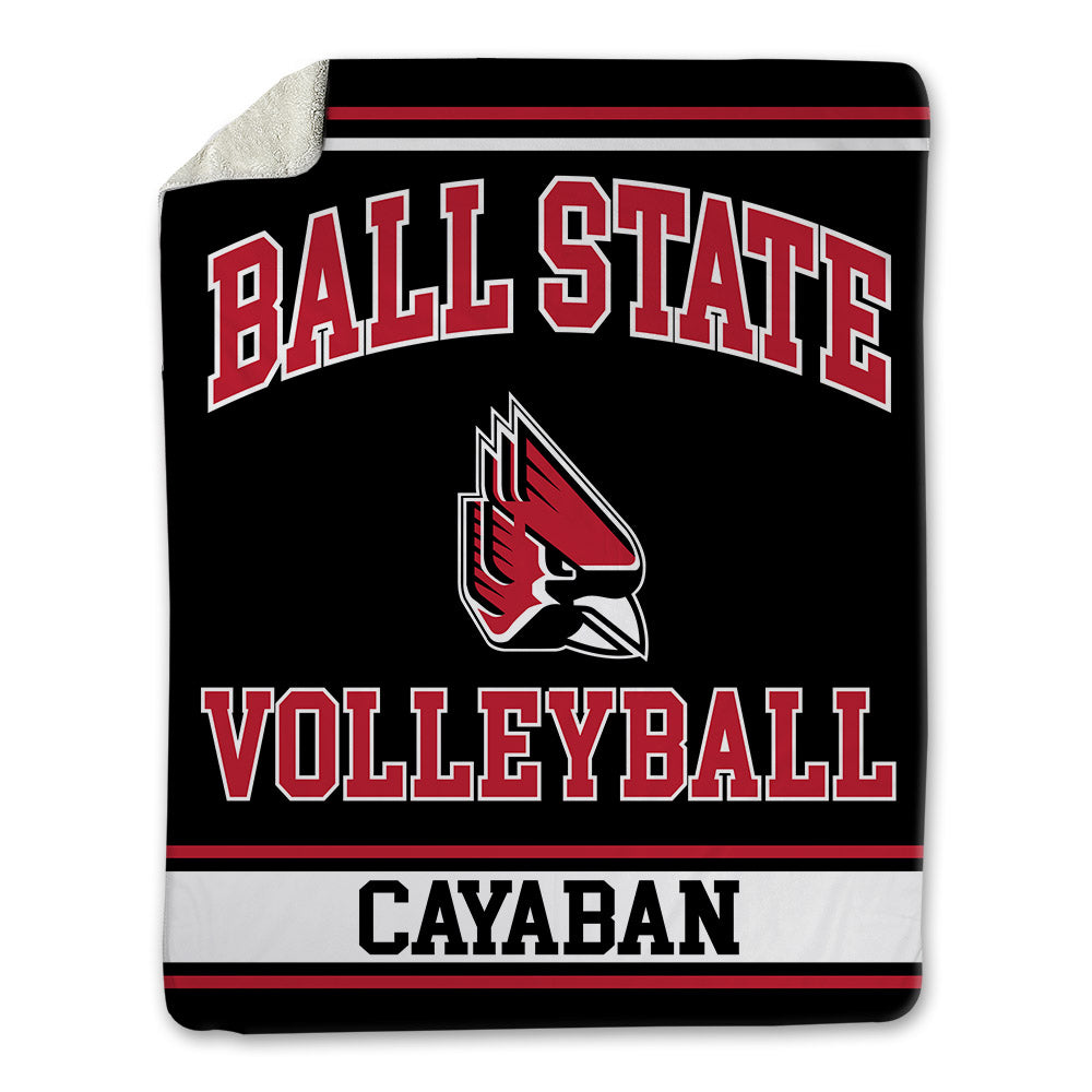 Ball State - NCAA Men's Volleyball : Dante Cayaban - Blanket-0