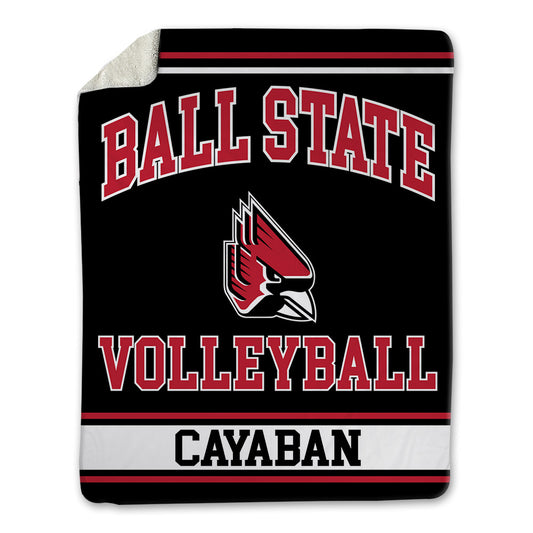 Ball State - NCAA Men's Volleyball : Dante Cayaban - Blanket-0