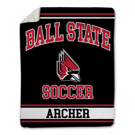 Ball State - NCAA Women's Soccer : Kylie Archer - Blanket-0