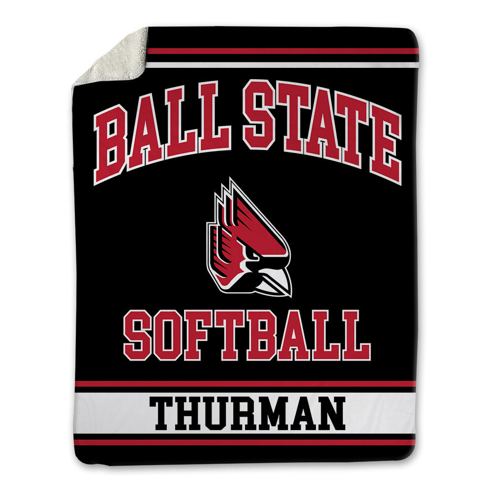 Ball State - NCAA Softball : Jordyn Thurman - Blanket-0