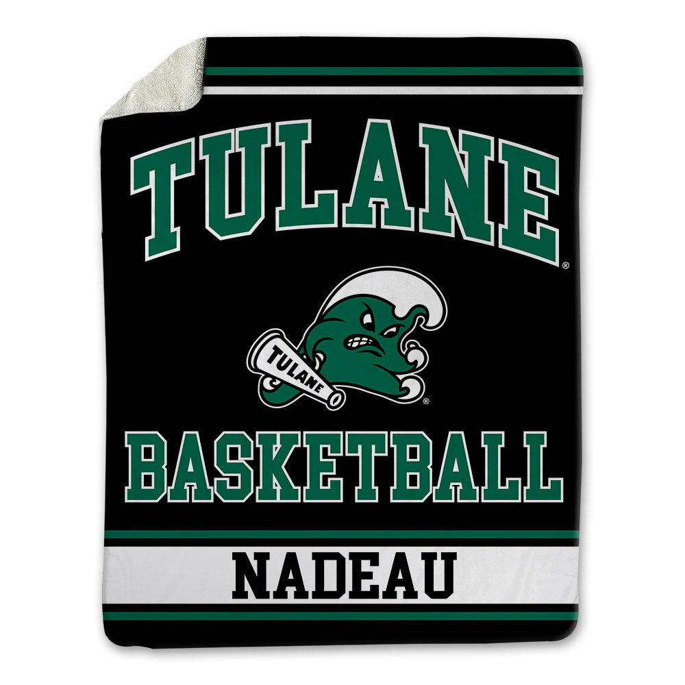 Tulane - NCAA Men's Basketball : Tj Nadeau - Blanket-0