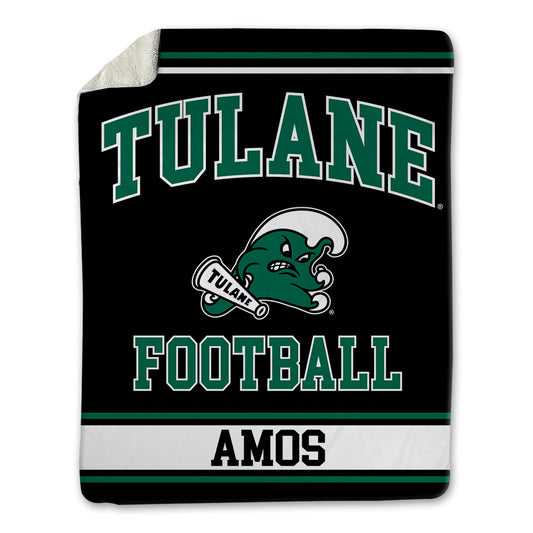 Tulane - NCAA Football : Andre Amos - Blanket-0