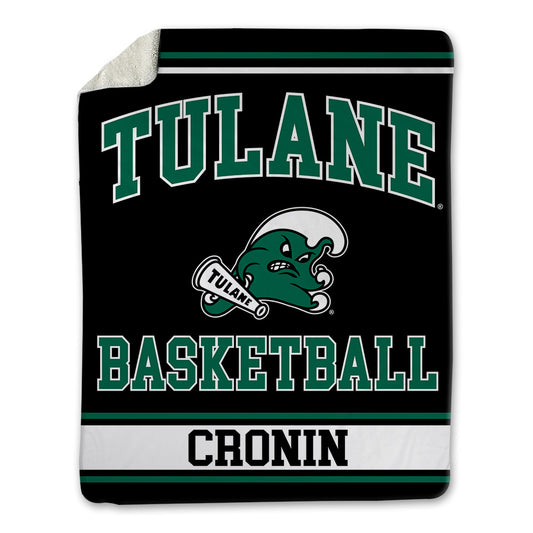 Tulane - NCAA Men's Basketball : Luke Cronin - Blanket-0
