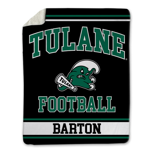 Tulane - NCAA Football : John Barton - Blanket-0