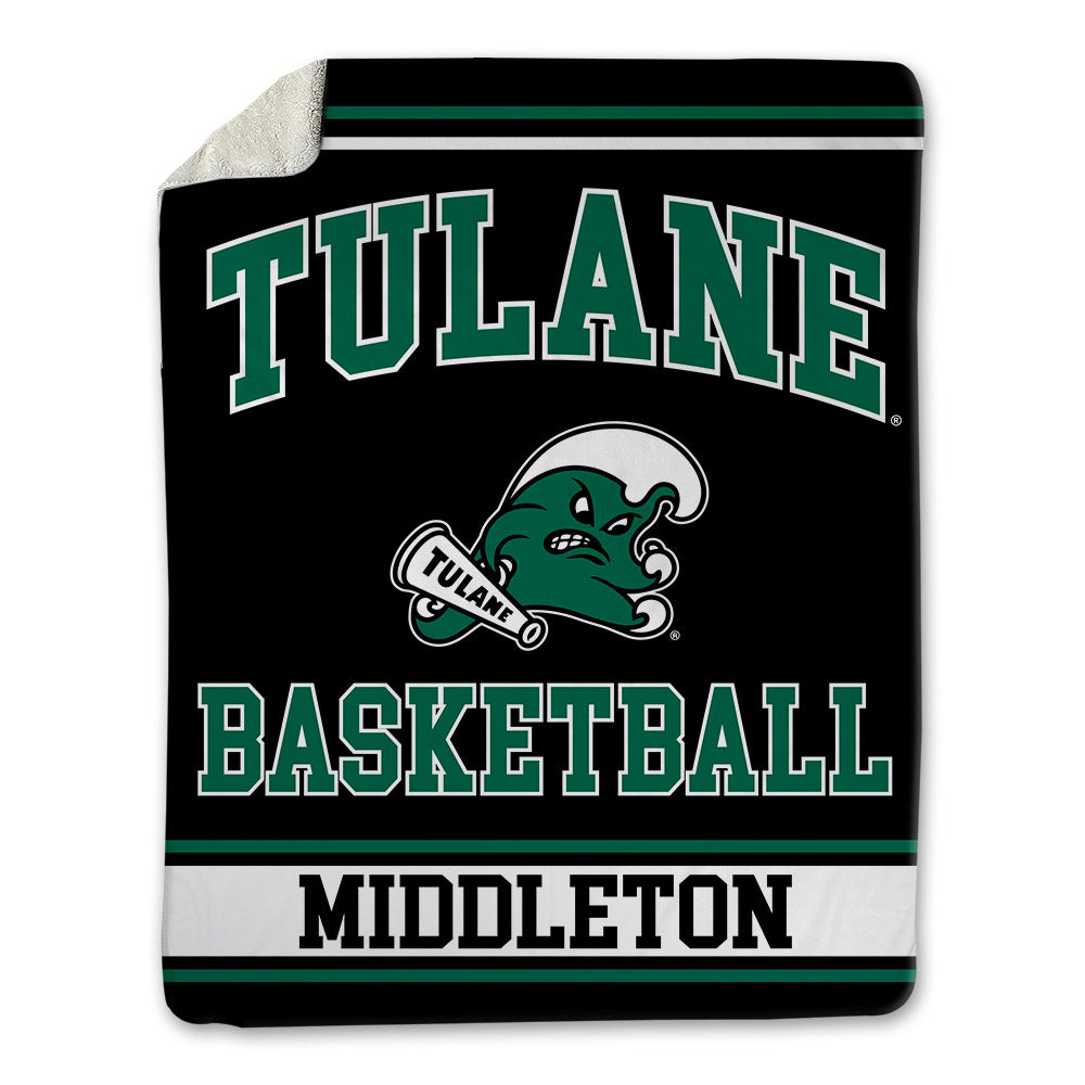 Tulane - NCAA Men's Basketball : Scotty Middleton - Blanket-0
