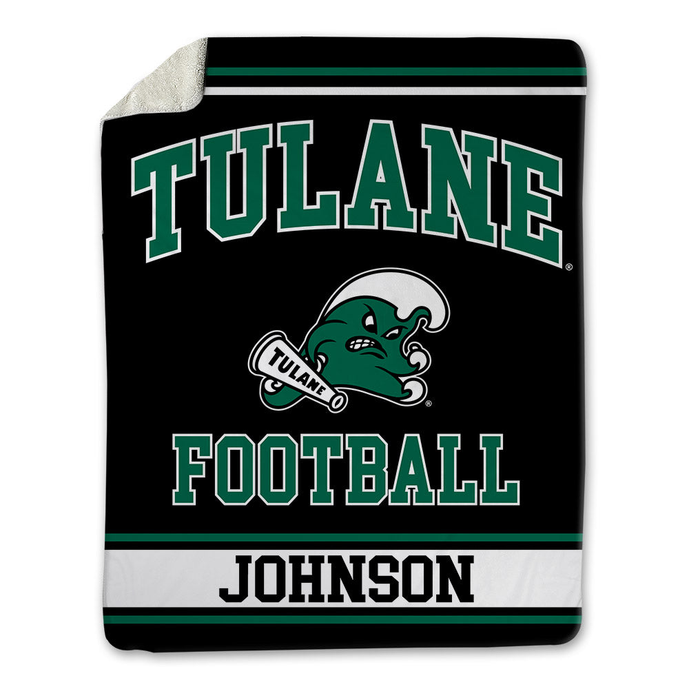 Tulane - NCAA Football : Trace Johnson - Blanket-0