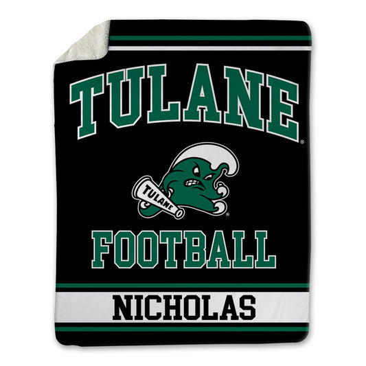 Tulane - NCAA Football : Shaun Nicholas - Blanket-0