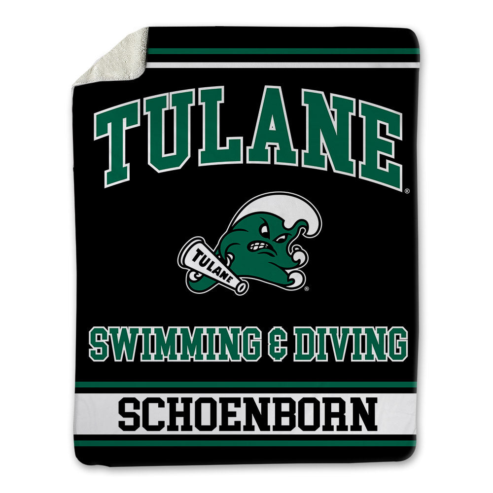 Tulane - NCAA Women's Swimming & Diving : Samantha Schoenborn - Blanket-0
