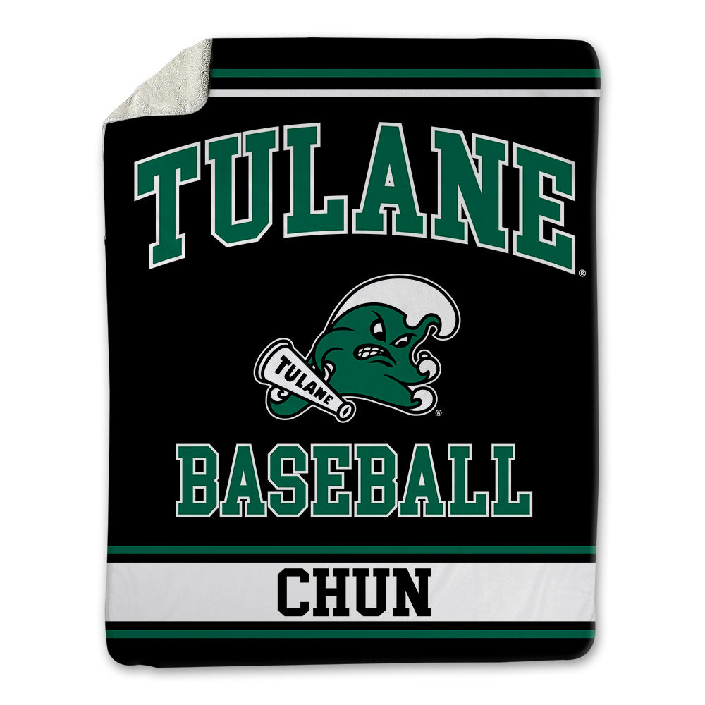 Tulane - NCAA Baseball : Tanner Chun - Blanket-0