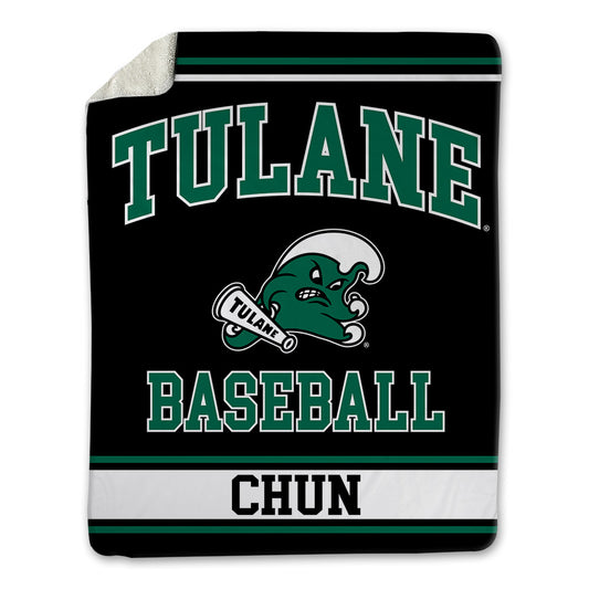 Tulane - NCAA Baseball : Tanner Chun - Blanket-0