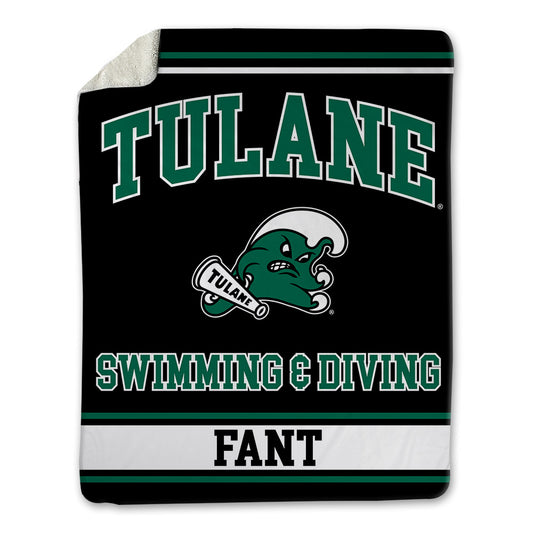 Tulane - NCAA Women's Swimming & Diving : Nicole Fant - Blanket-0