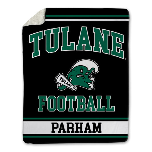 Tulane - NCAA Football : Antwaun Parham - Blanket-0