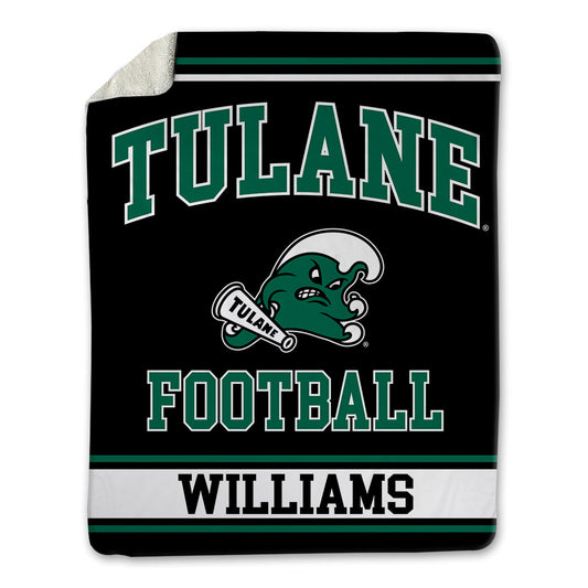 Tulane - NCAA Football : Makai Williams - Blanket-0