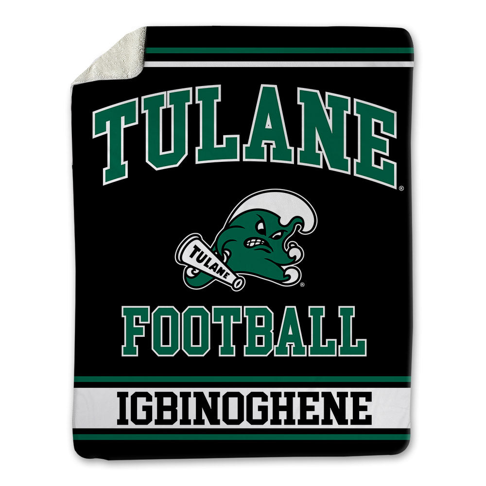 Tulane - NCAA Football : Michael Igbinoghene - Blanket-0