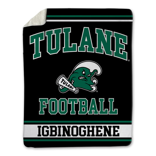 Tulane - NCAA Football : Michael Igbinoghene - Blanket-0