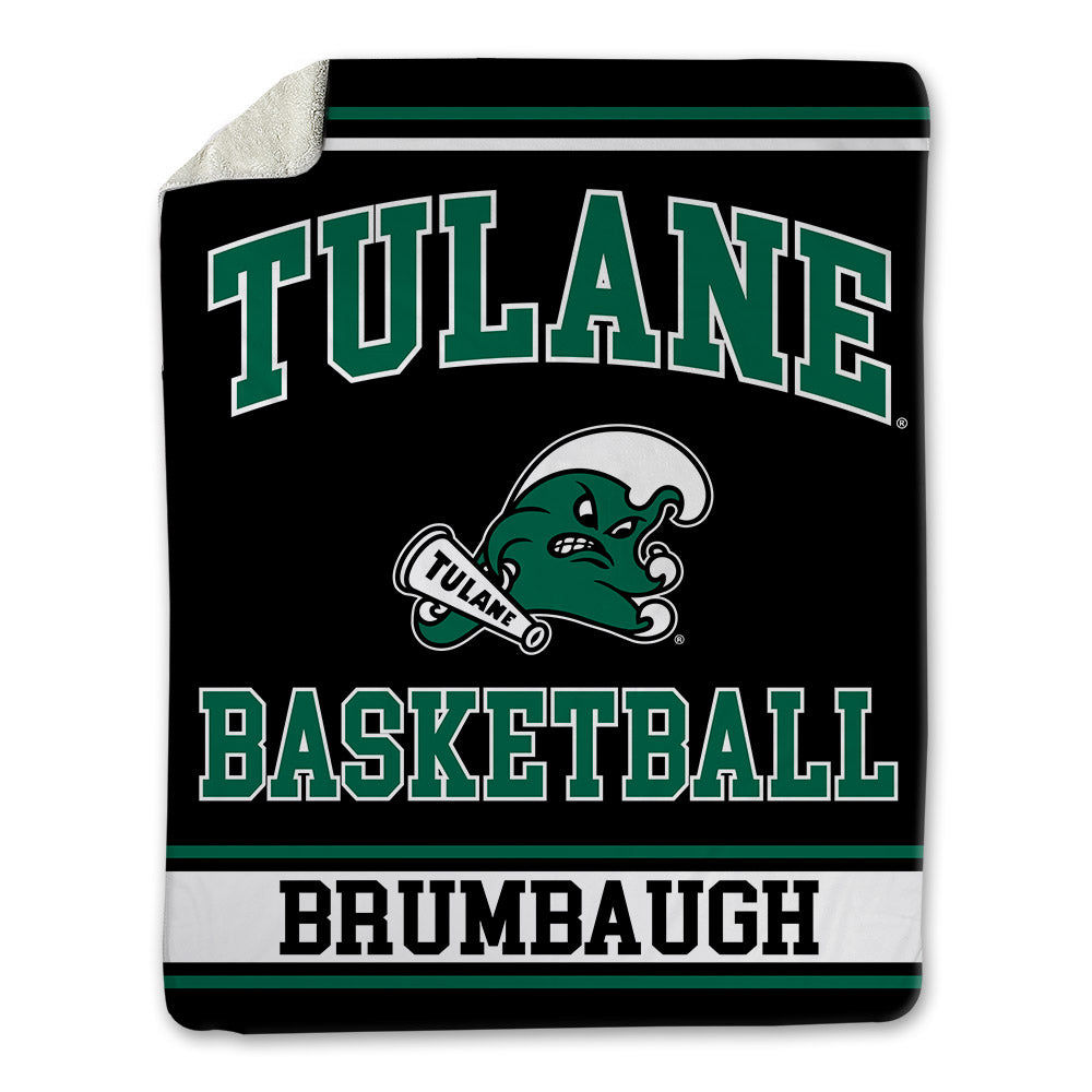 Tulane - NCAA Men's Basketball : Rowan Brumbaugh - Blanket-0