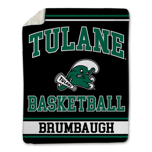 Tulane - NCAA Men's Basketball : Rowan Brumbaugh - Blanket-0