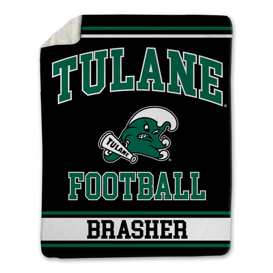 Tulane - NCAA Football : Dylan Brasher - Blanket-0