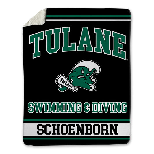 Tulane - NCAA Women's Swimming & Diving : Samantha Schoenborn - Blanket-0