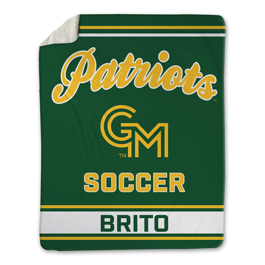 GMU - NCAA Men's Soccer : Kenzo Brito - Blanket-0