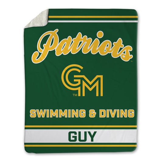GMU - NCAA Men's Swimming & Diving : Caden Guy - Blanket-0
