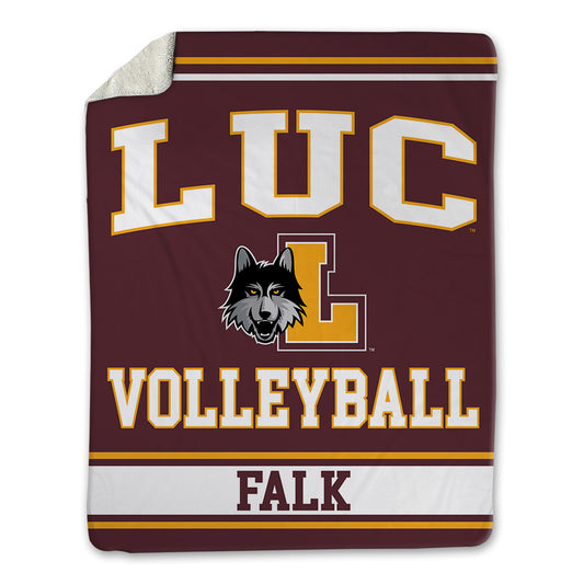 Loyola - NCAA Women's Volleyball : Sam Falk - Blanket-0