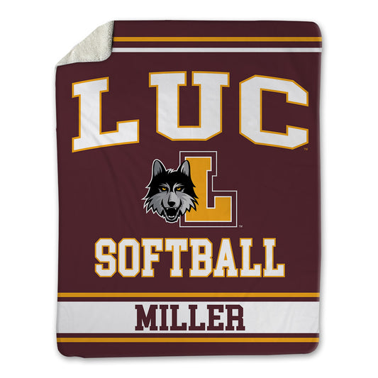 Loyola - NCAA Softball : Evelyn Miller - Blanket-0