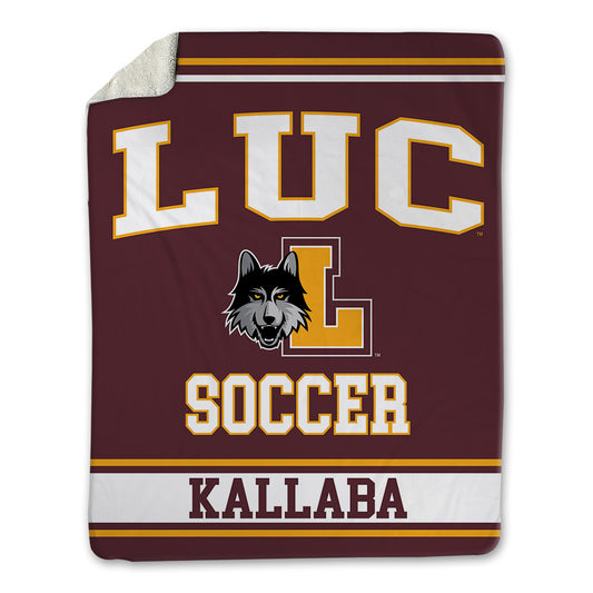 Loyola - NCAA Women's Soccer : Riga Kallaba - Blanket-0