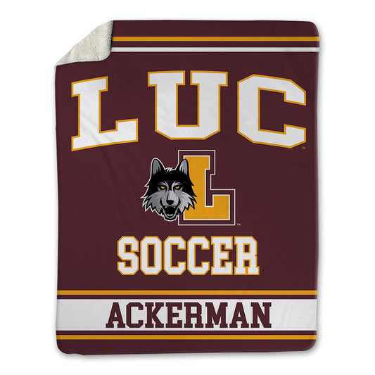 Loyola - NCAA Women's Soccer : Sophie Ackerman - Blanket-0
