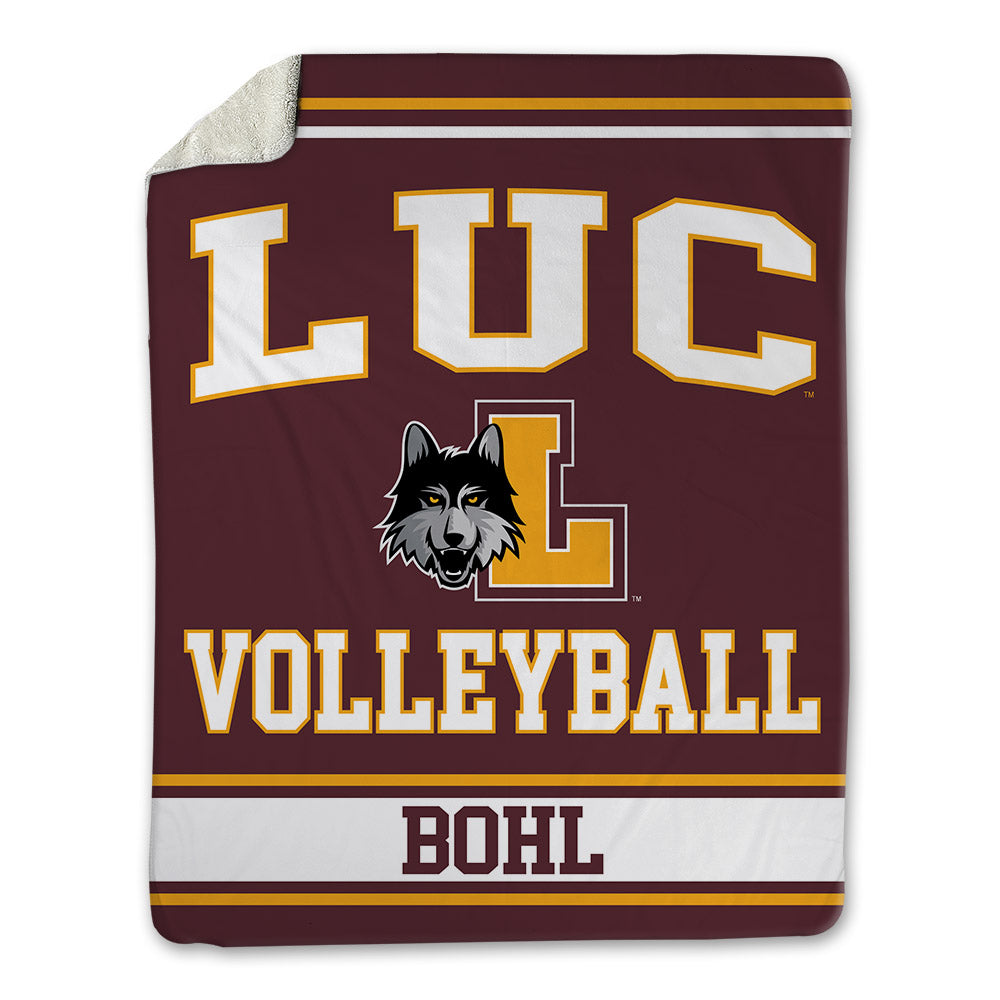 Loyola - NCAA Women's Volleyball : Mallory Bohl - Blanket-0