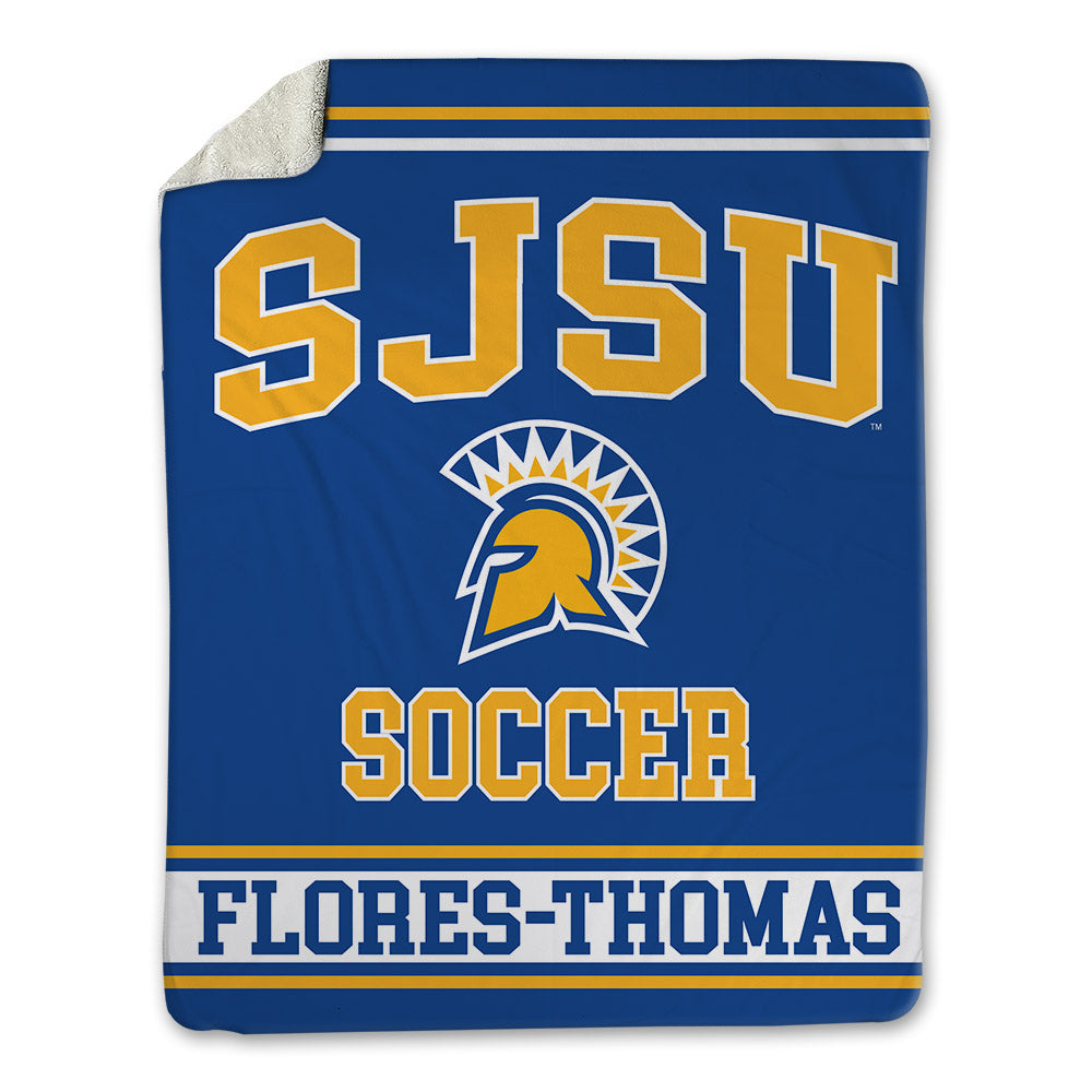 SJSU - NCAA Men's Soccer : Ruben Flores-Thomas - Blanket-0