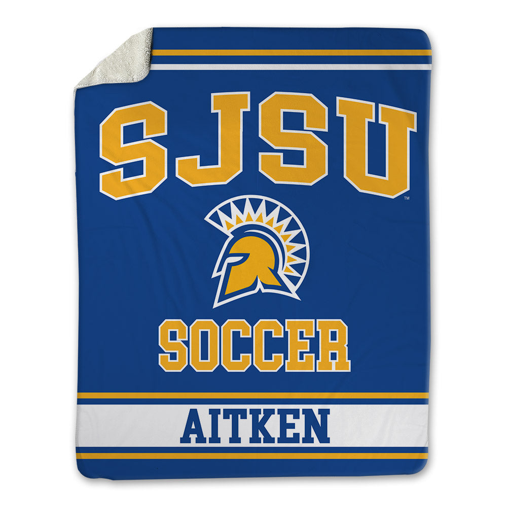SJSU - NCAA Women's Soccer : Taejah Aitken - Blanket-0