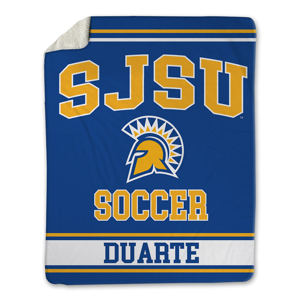 SJSU - NCAA Men's Soccer : Fernando Duarte - Blanket-0
