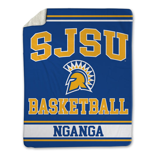 SJSU - NCAA Men's Basketball : Sadraque Nganga - Blanket-0