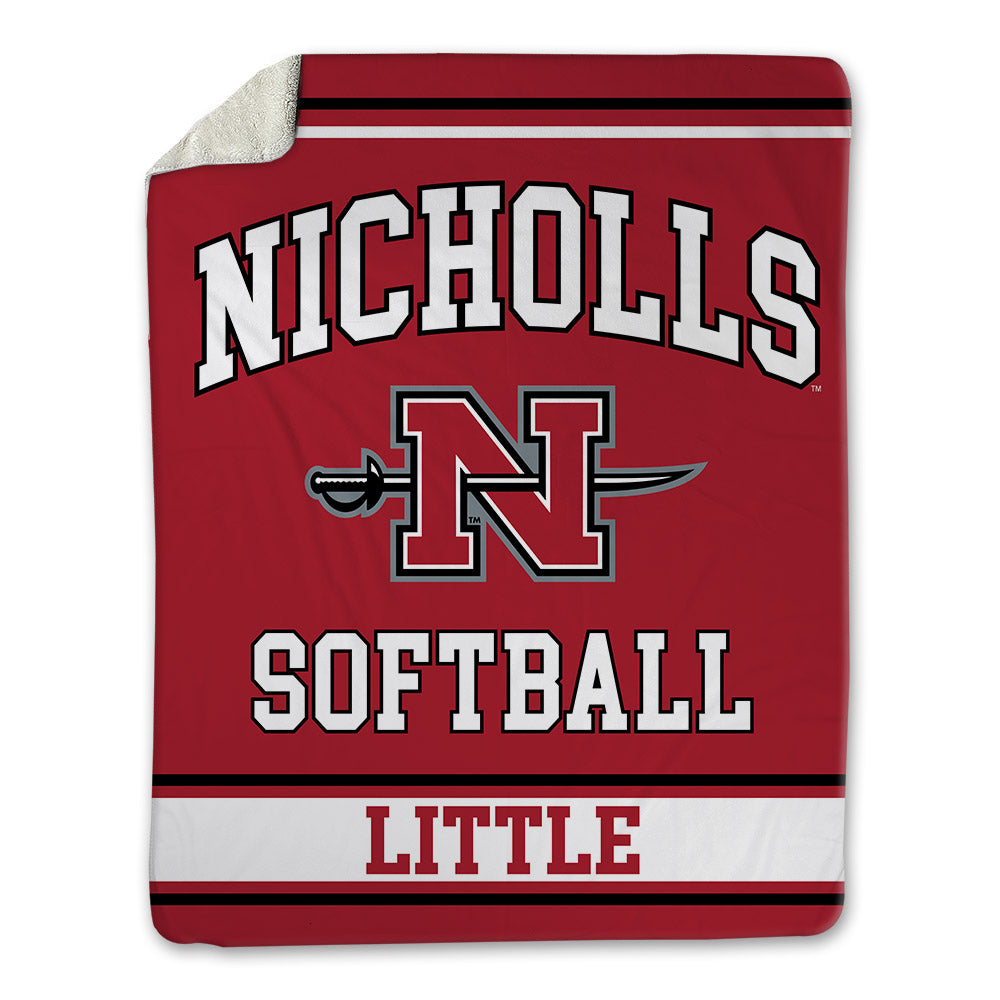 Nicholls State - NCAA Softball : Ashley Little - Blanket-0