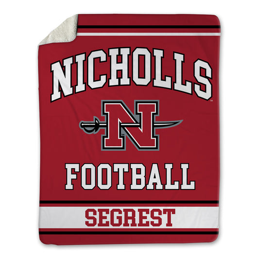 Nicholls State - NCAA Football : Dejarious Segrest - Blanket-0