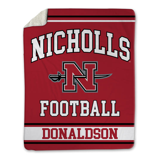 Nicholls State - NCAA Football : Gregory Donaldson - Blanket-0