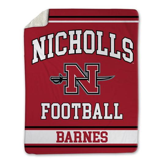 Nicholls State - NCAA Football : Kyron Barnes - Blanket-0