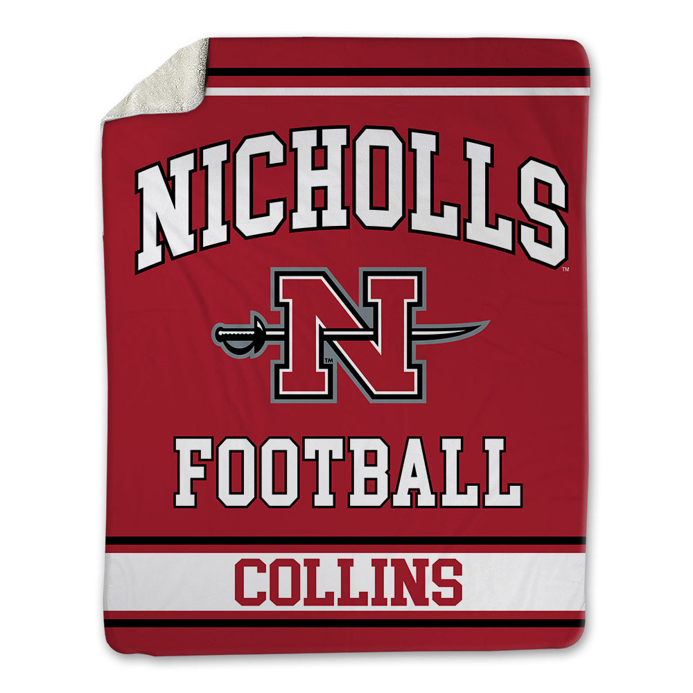 Nicholls State - NCAA Football : Shay Collins - Blanket-0