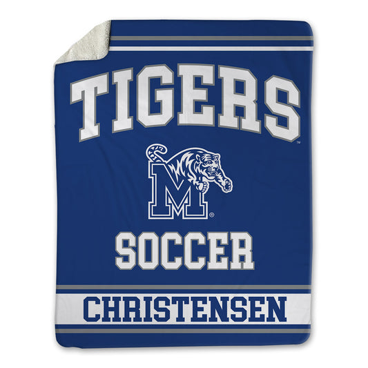 Memphis - NCAA Men's Soccer : Mathias Christensen - Blanket-0
